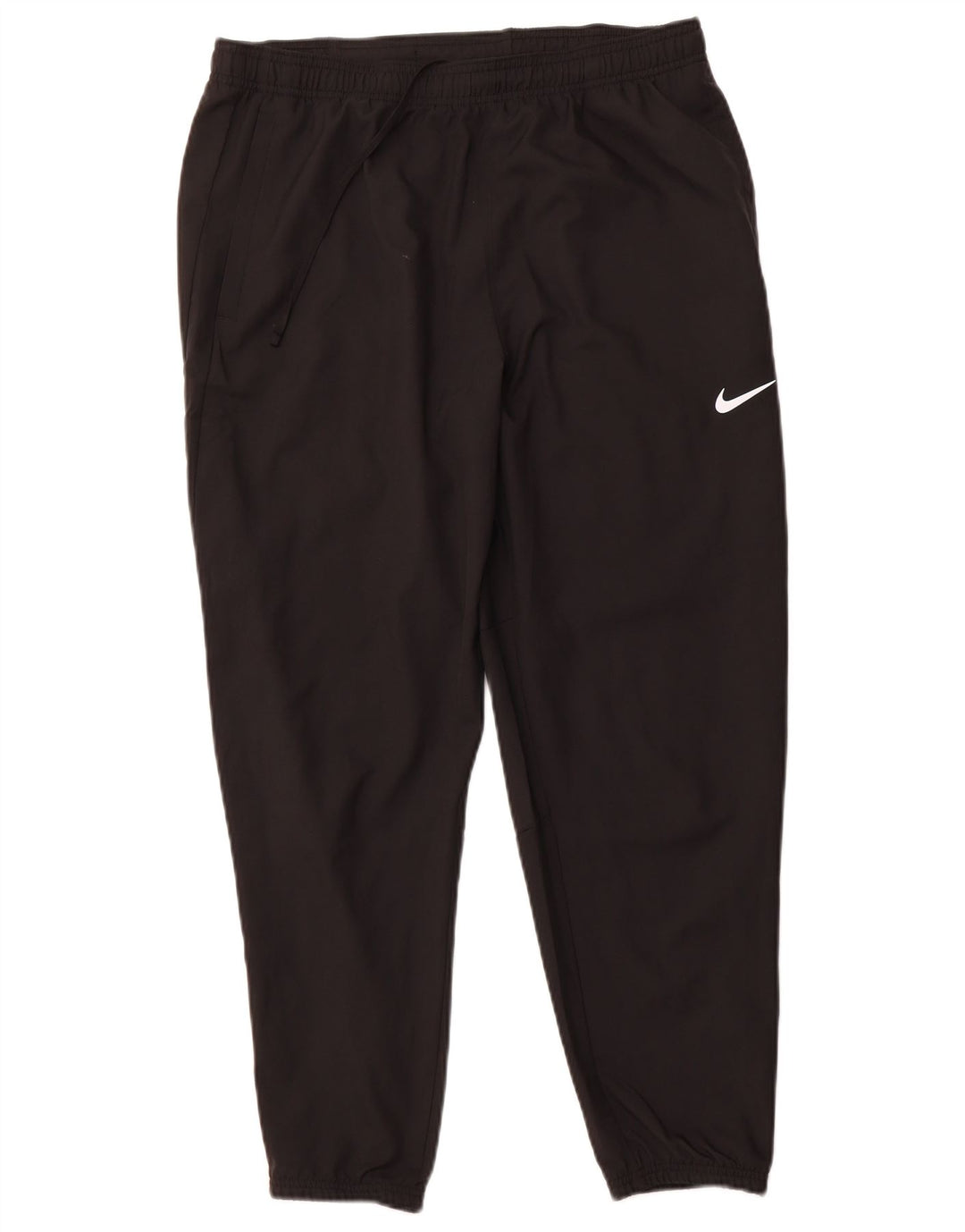 NIKE Mujer Dri Fit Chándal Pantalones Joggers UK 40 Grande Poliéster Negro
