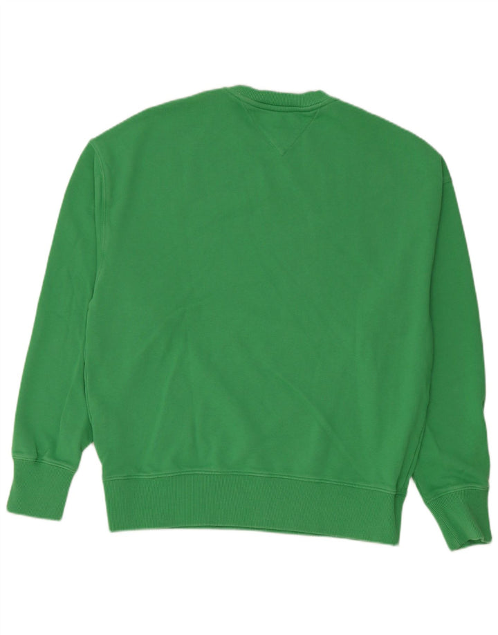 Tommy Hilfiger Hombre Sudadera Jumper Small Verde Algodón