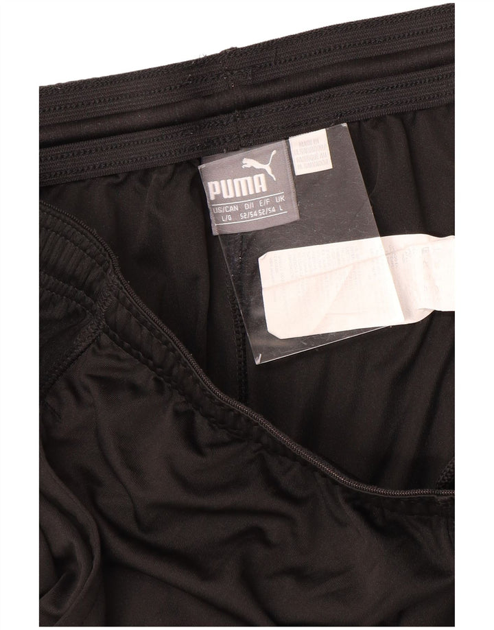 PUMA Pantalones cortos deportivos para hombre poliéster negro grande