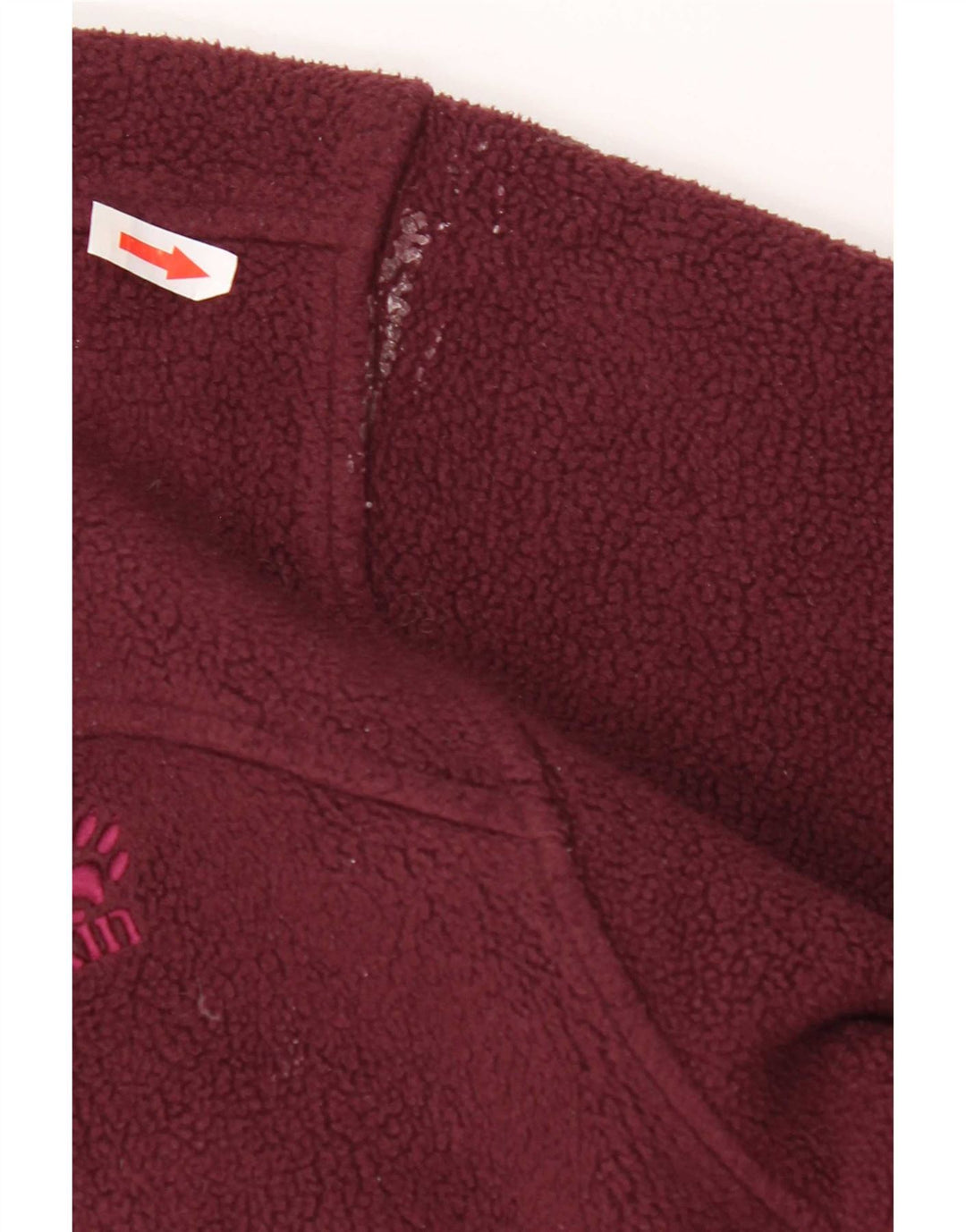 Jack Wolfskin Chaqueta polar para mujer UK 46 Grande Poliéster burdeos