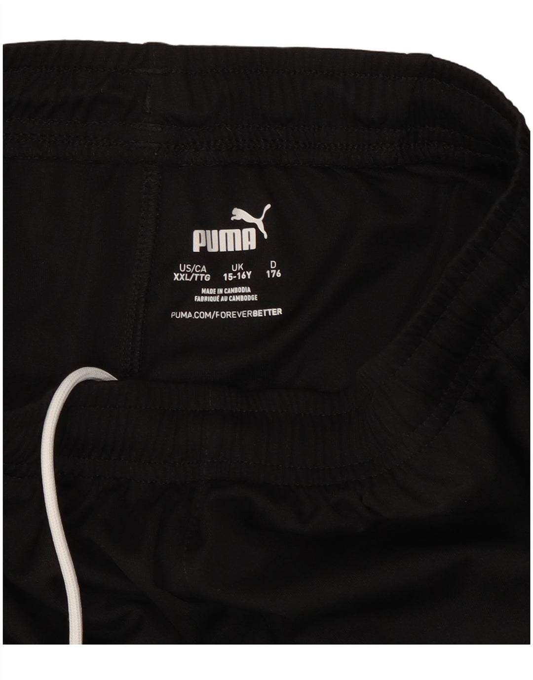 Puma Pantalón Corto Deportivo Niño 15-16 Años Negro Poliéster