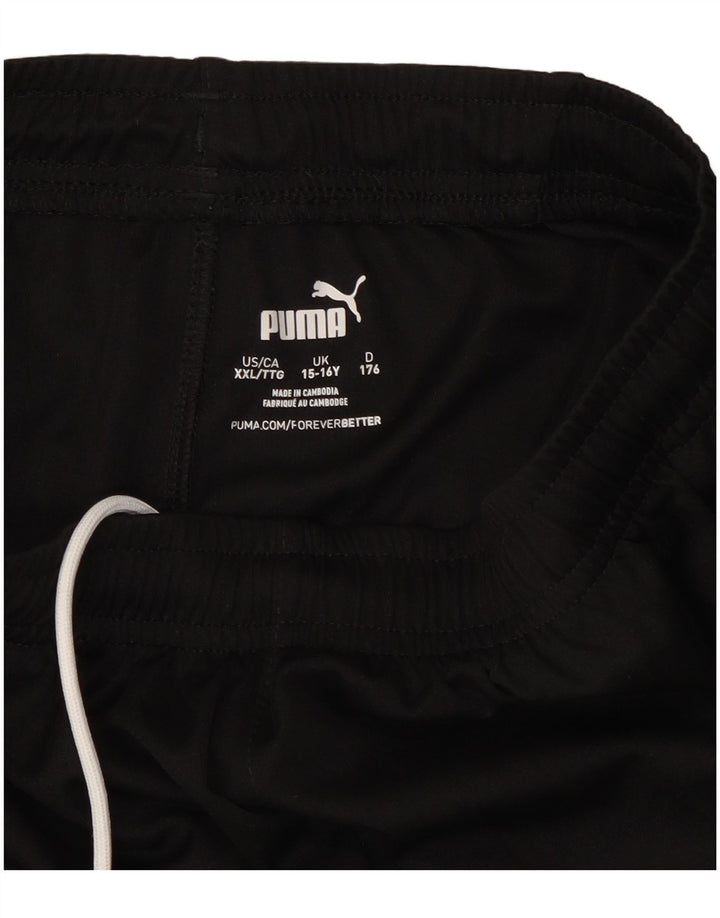 Puma Pantalón Corto Deportivo Niño 15-16 Años Negro Poliéster