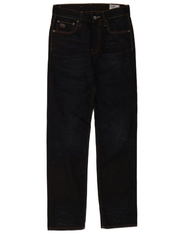 Vaqueros rectos G-Star 3301 para hombre W28 L32 Negro