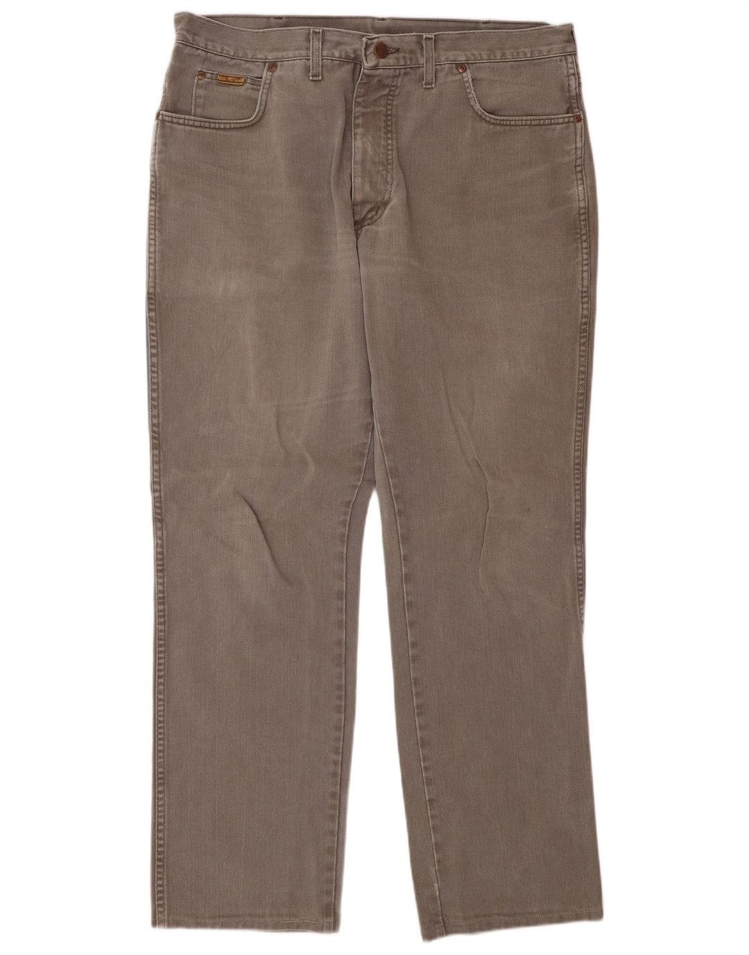 WRANGLER Vaqueros rectos para hombre W36 L32 Gris