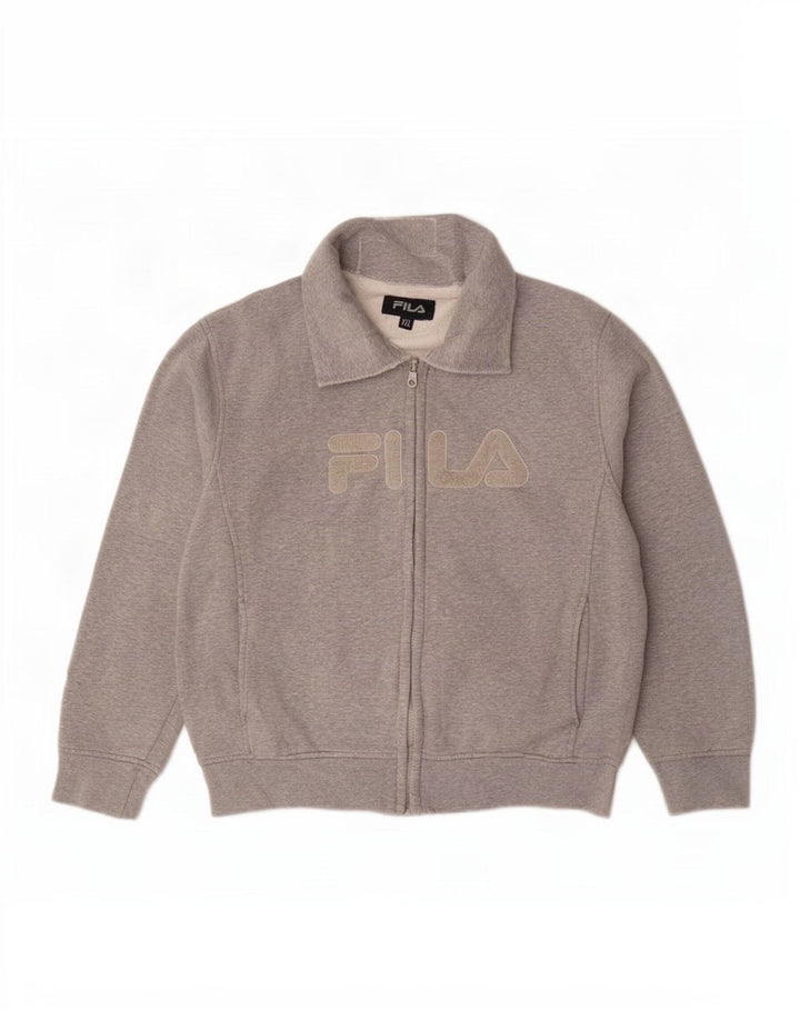 Fila Chaqueta de chándal gráfica para mujer UK 20 2XL Gris moteado