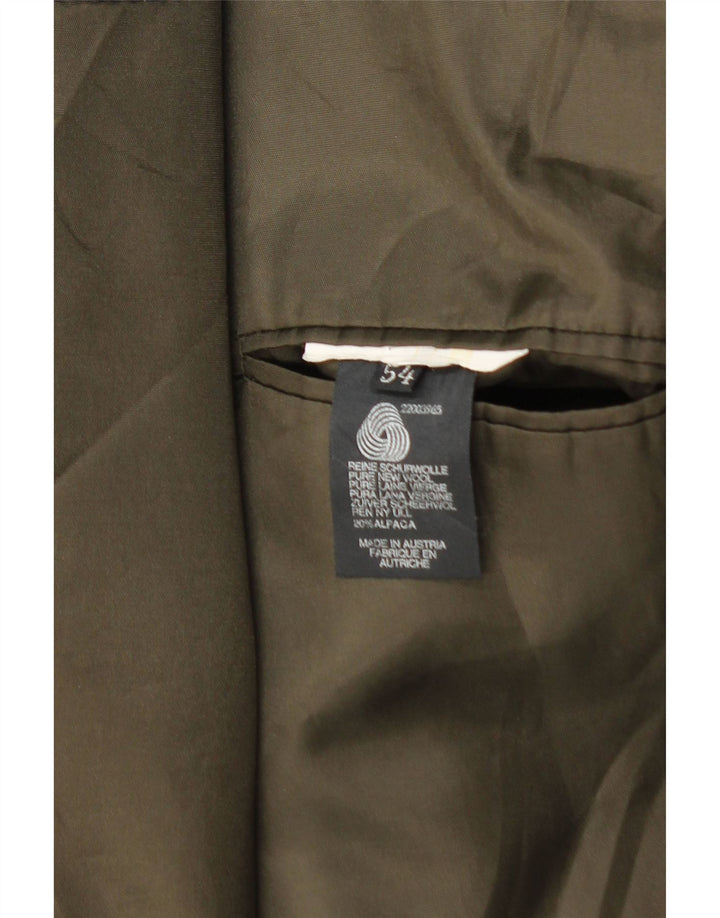Steinbock Chaqueta tipo blazer de 2 botones para hombre EU 54 2XL Caqui Lana virgen