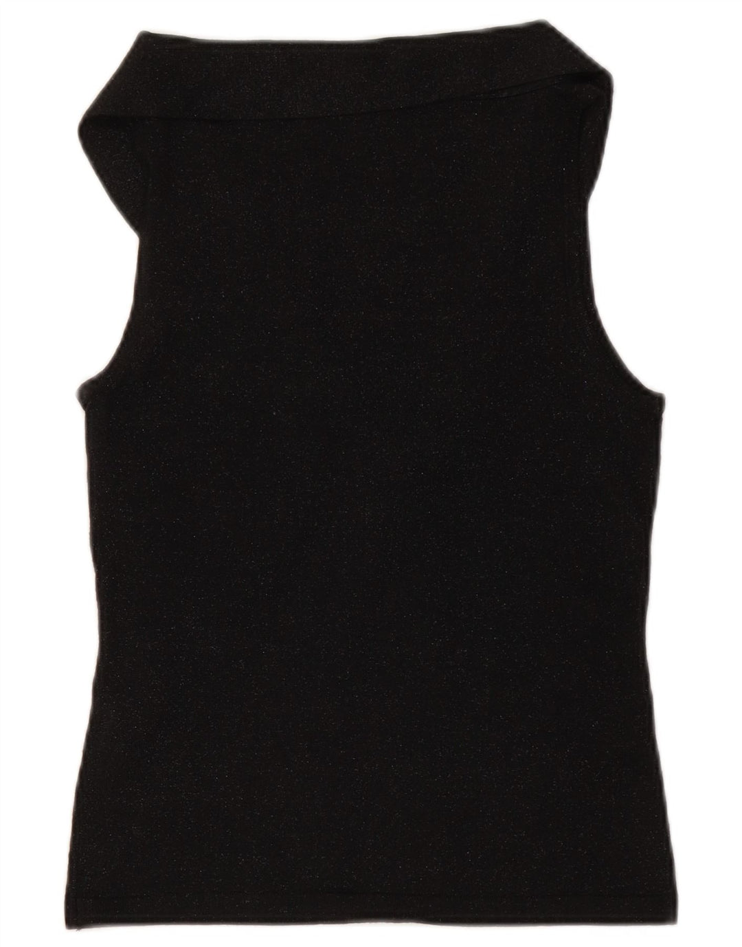 MASSIMO DUTTI Top corto con lazo en la parte delantera para mujer, UK 40, mediano, moteado en negro