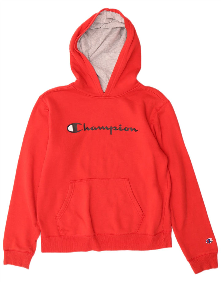 Champion Sudadera con capucha gráfica para niños 13-14 años XL Algodón rojo