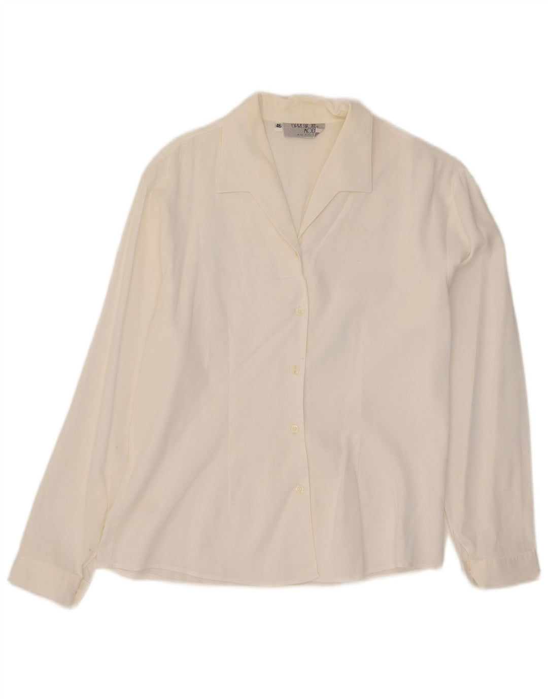 Vintage mujer camisa Reino Unido 16 grande blanco