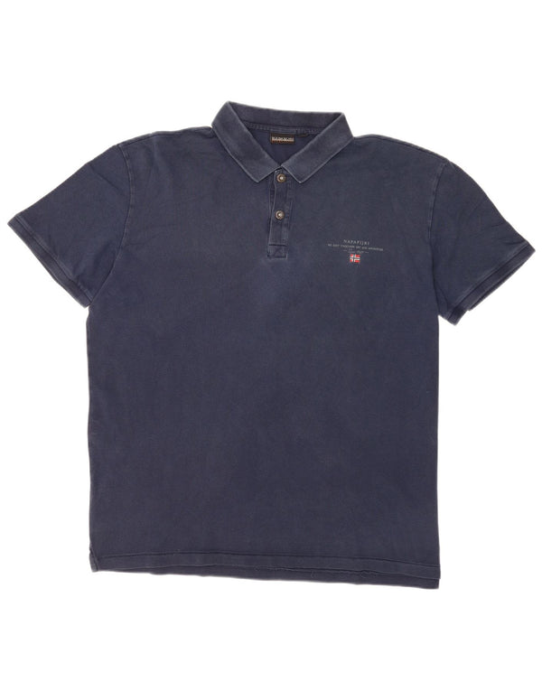 Napapijri Polo Geographic para hombre 2XL Azul marino Algodón