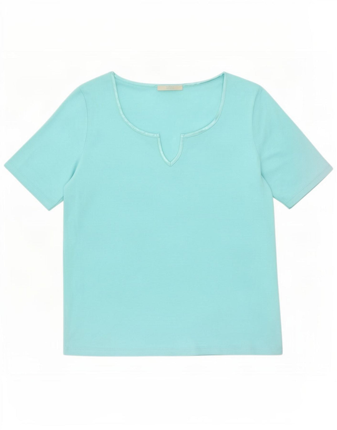Marks & Spencer Camiseta para mujer Top UK 44 Medio Turquesa Poliéster