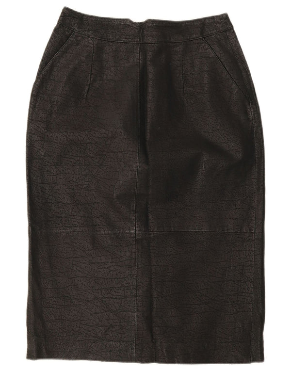 Falda lápiz vintage para mujer EU 38 Mediana W28 Negro