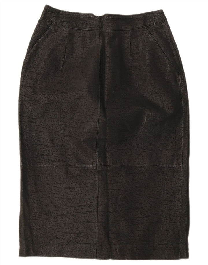 Falda lápiz vintage para mujer EU 38 Mediana W28 Negro