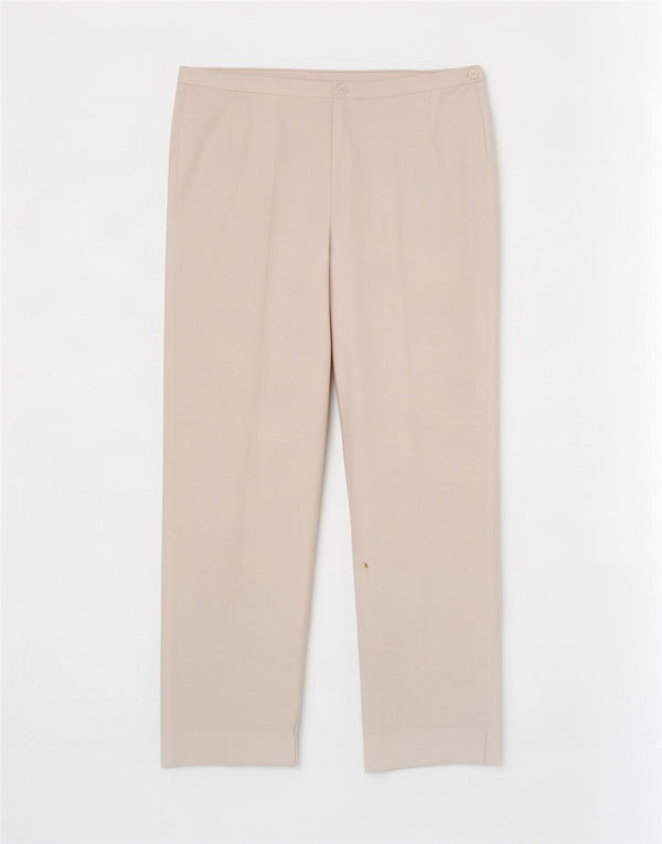 Marks & Spencer Pantalones Casuales Rectos para Mujer UK 18 XL W36 L29 Blanco