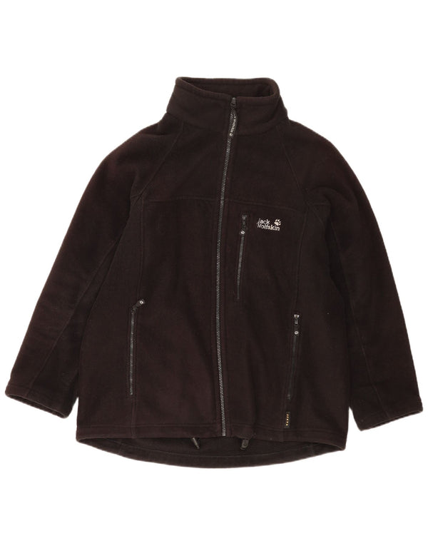 Jack Wolfskin Chaqueta polar para hombre UK 42 XL Poliéster negro