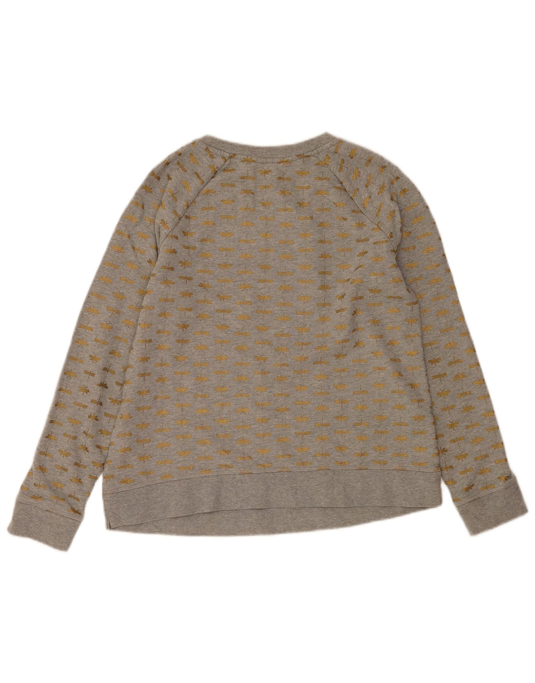 Boden - Sudadera con estampado abstracto para mujer, talla 44, algodón gris medio
