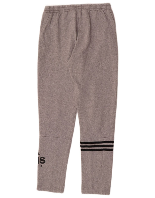 Adidas - Pantalón de chándal gráfico para niño, 13-14 años, algodón gris
