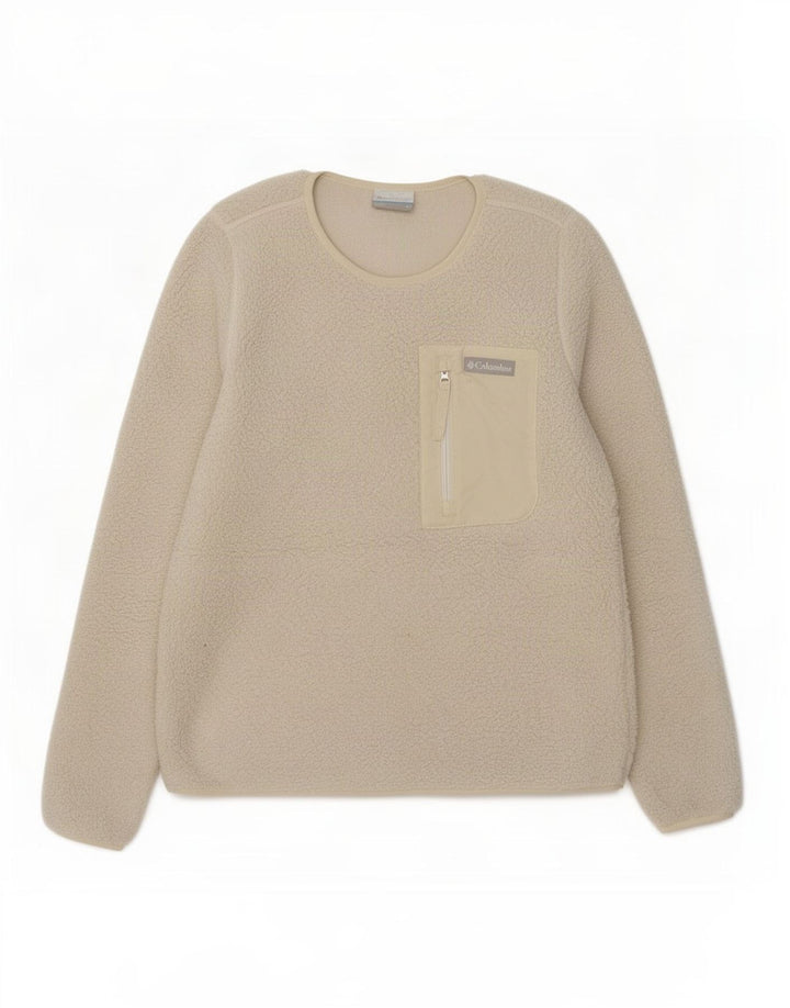 Columbia Jersey polar para mujer UK 10 Small Poliéster blanco