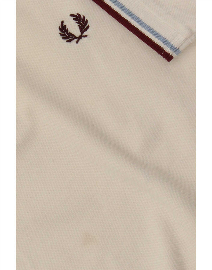 Polo Fred Perry Hombre Grande Blanco Algodón