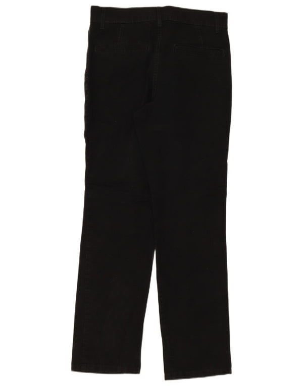Marks & Spencer Pantalones Casuales Rectos para Mujer UK 10 Small W30 L29 Negro