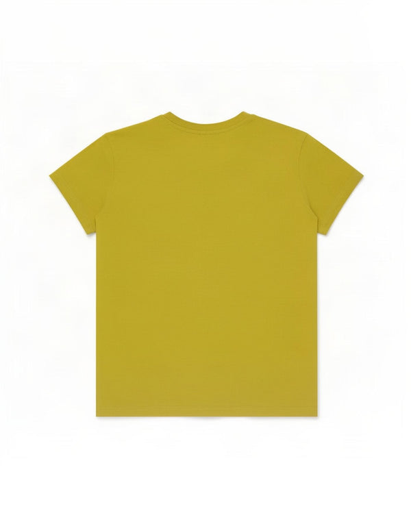 Adidas Camiseta gráfica para mujer Top UK 12/14 Algodón amarillo medio