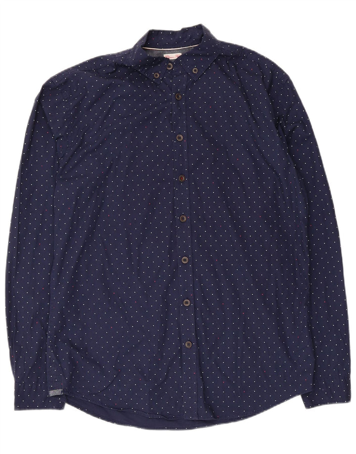 Camisa de corte clásico para hombre Joules Azul marino mediano con lunares