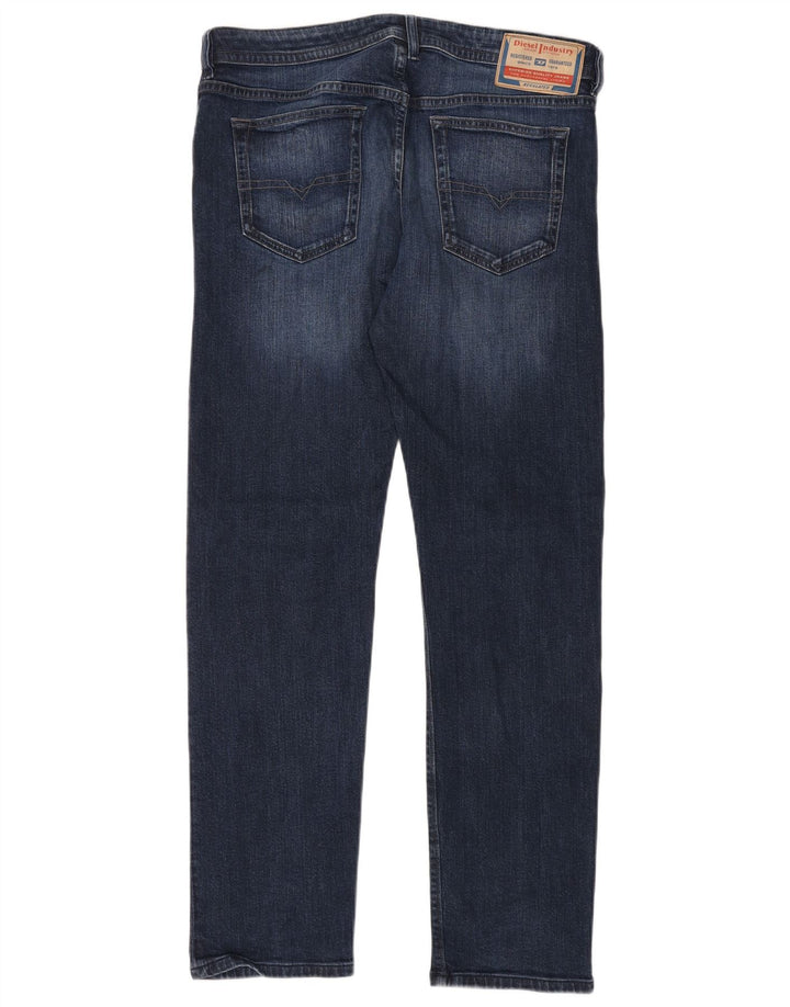 DIESEL Vaqueros Buster Tapered para Hombre W34 L34 Algodón Azul Marino