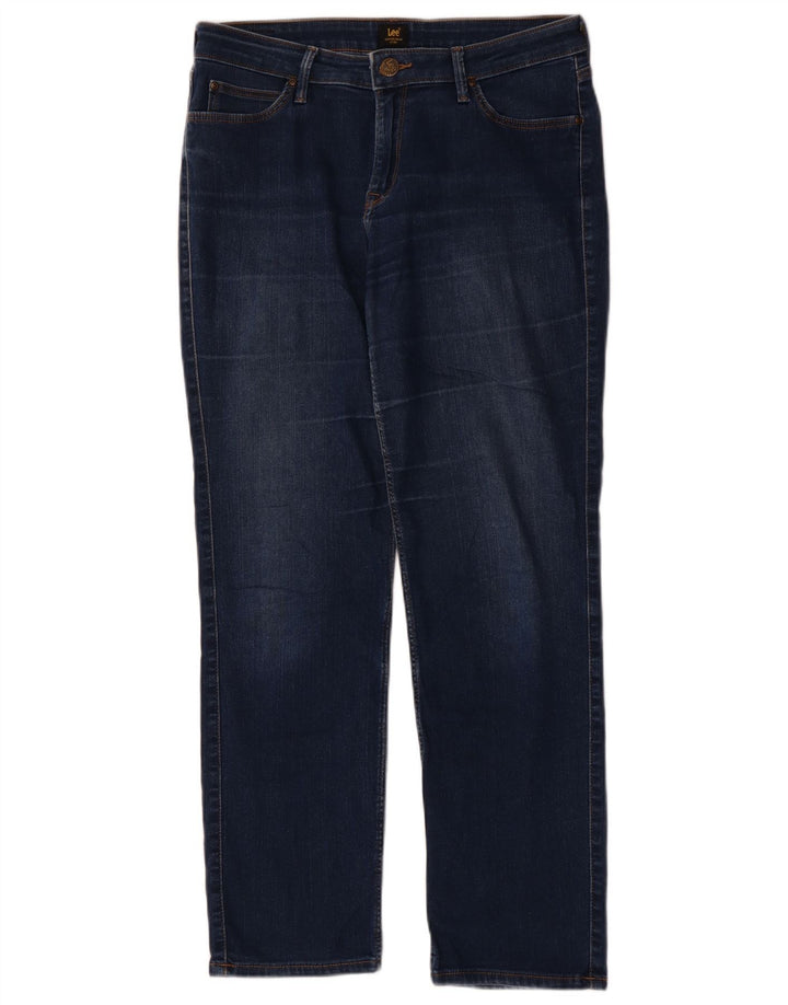 Vaqueros Lee Mujer Marion Rectos W31 L28 Algodón Azul