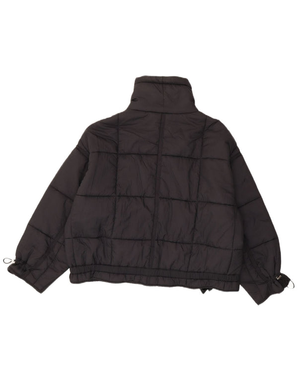 Zara Mujer Chaqueta Acolchada Extragrande UK 44 Mediana Poliamida Negra
