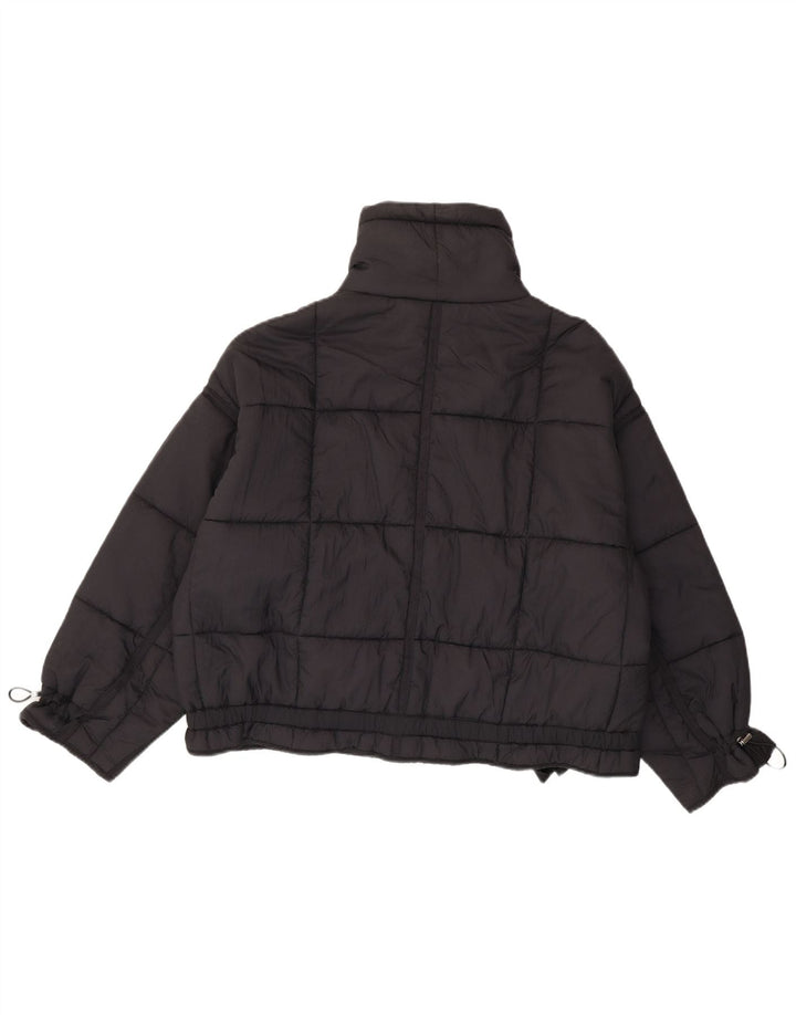 Zara Mujer Chaqueta Acolchada Extragrande UK 44 Mediana Poliamida Negra