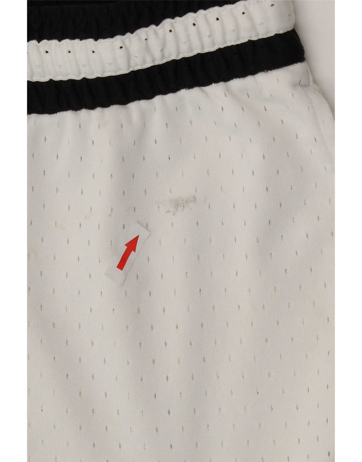 Jordan Shorts deportivos con estampado Dri Fit para hombre Poliéster color block blanco mediano