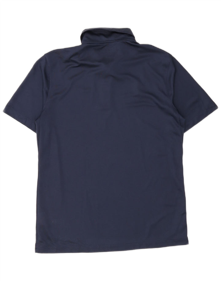 Polo Nike Dri Fit para hombre Poliéster azul marino mediano