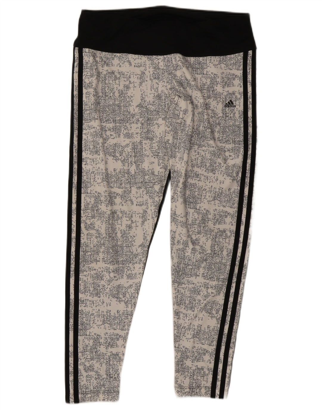 Adidas Leggings Climalite para mujer Reino Unido 44 Grande Negro Colorblock Poliéster