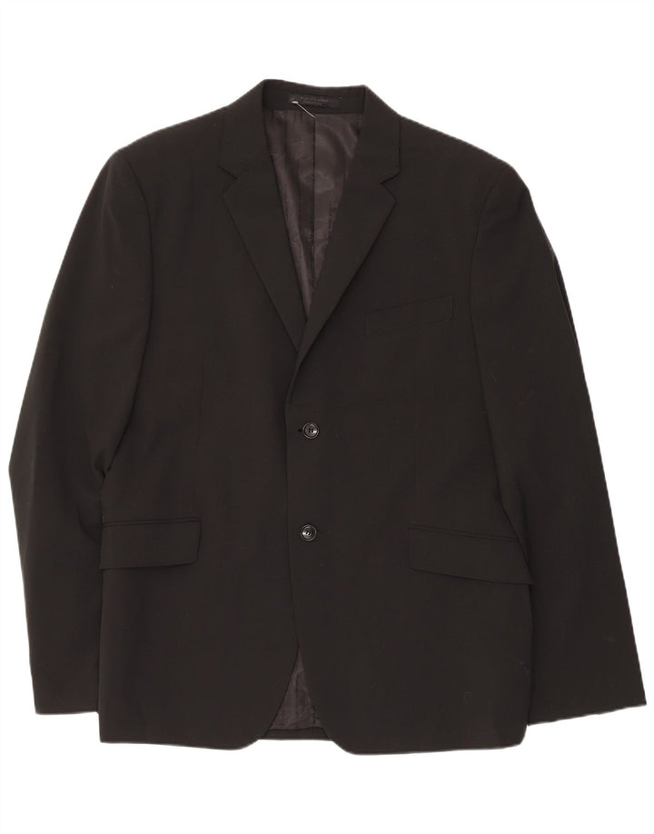 Jack & Jones Chaqueta tipo blazer de 2 botones para hombre IT 56 3XL Poliéster negro