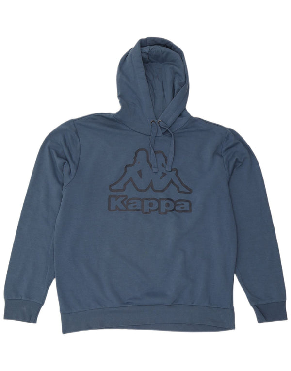 Kappa Hombre Graphic Sudadera con Capucha Jumper XL Azul Algodón