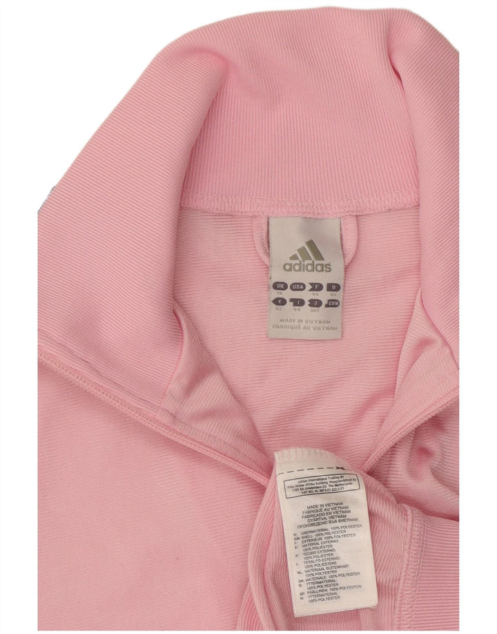 Adidas - Chaqueta de chándal para mujer, talla 40, poliéster rosa grande