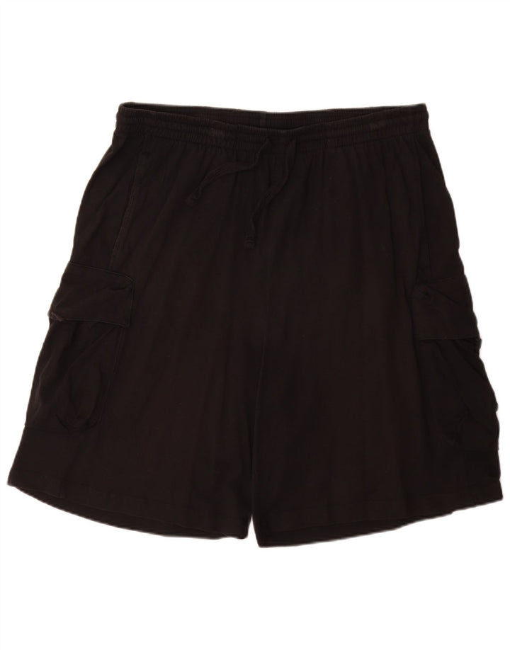 ZARA Hombre Shorts Cargo XL W34 Negro