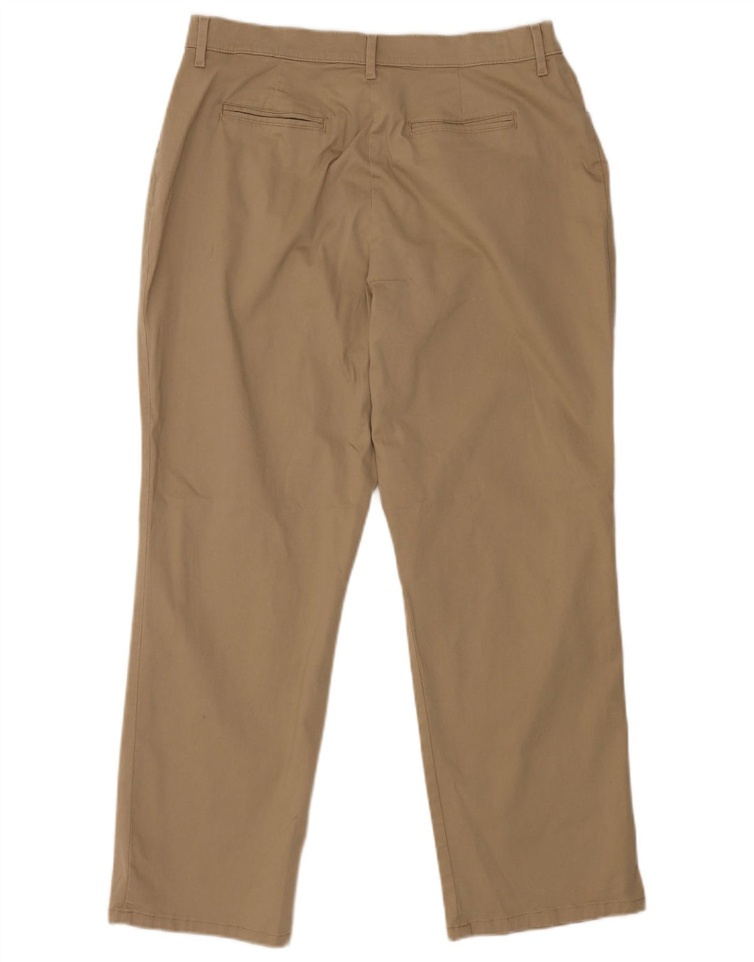 LEE Pantalones casuales rectos para mujer US 14 XL W34 L28 Algodón marrón