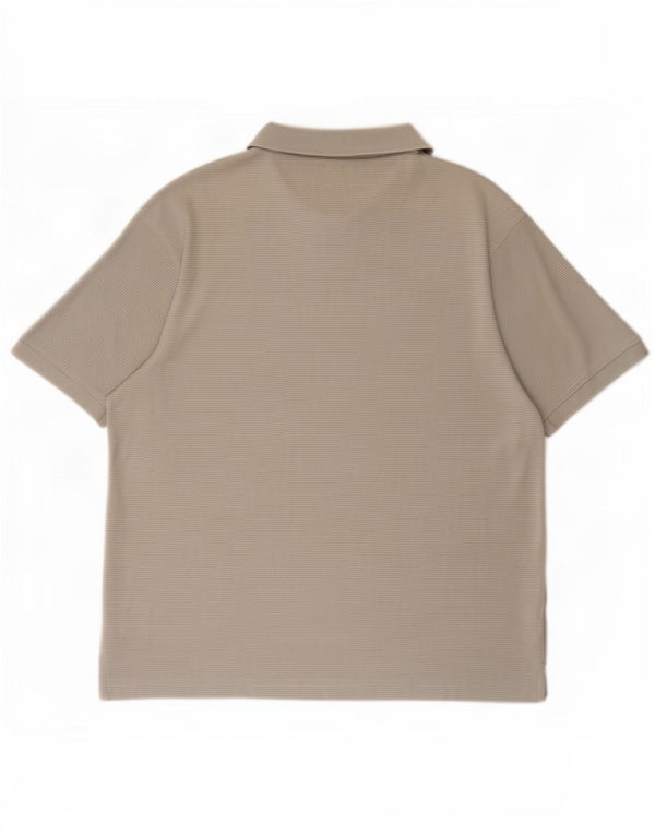 Zara Polo Hombre Algodón Rayas Gris Grande