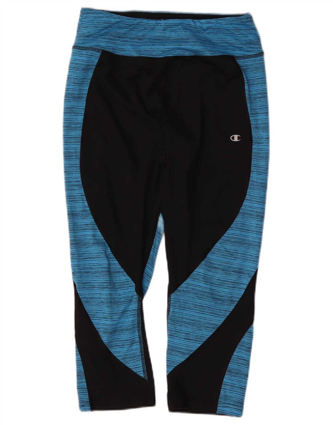 Champion Leggings Capri para mujer UK 44 Poliéster con bloques de color negro mediano
