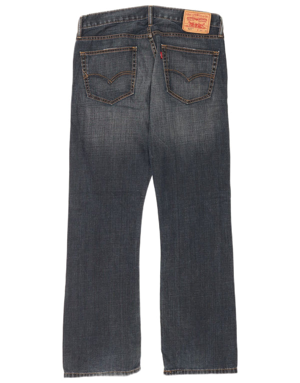 Levi's Hombre 527 Bootcut Jeans W34 L32 Algodón Azul Marino