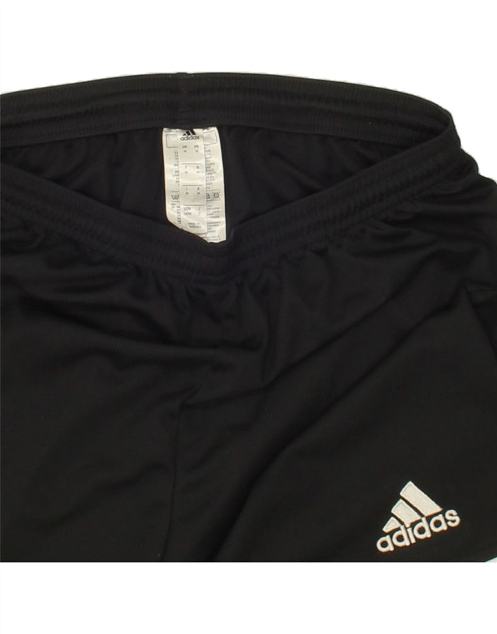 ADIDAS Mens Graphic Sport Shorts Medium  Black Polyester Vintage Adidas and Second-Hand Adidas from Messina Hembry 
