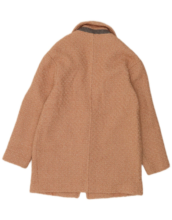 Abercrombie & Fitch Abrigo de 2 botones para mujer UK 44 Lana moteada rosa medio