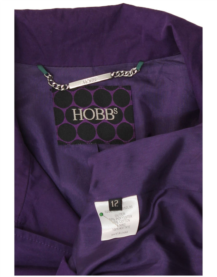 Hobbs Gabardina para mujer UK 12 Poliéster morado medio