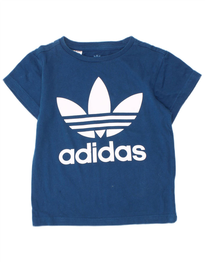 Adidas Camiseta gráfica para niño 3-4 años Azul