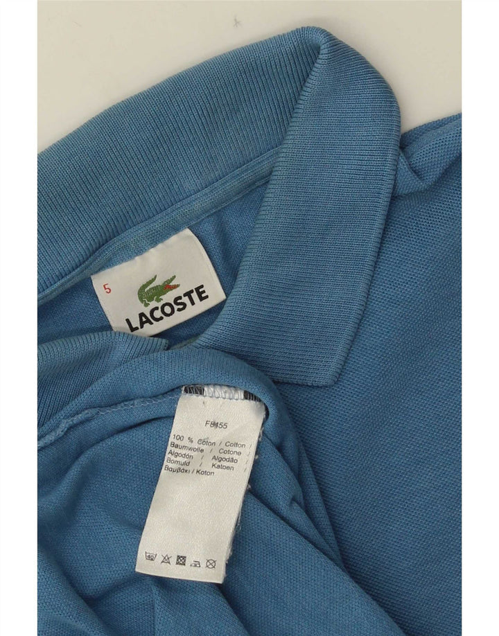 Polo Lacoste para hombre talla 5 grande algodón azul