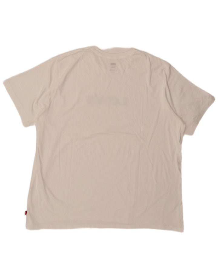 Levi's Camiseta con gráfico de ajuste relajado para hombre XL Blanco