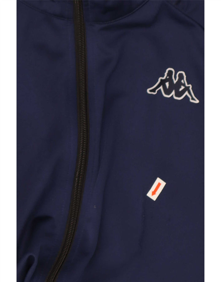 Kappa Hombre Chaqueta Top De Chándal Con Gráfico Medium Azul Marino Colorblock