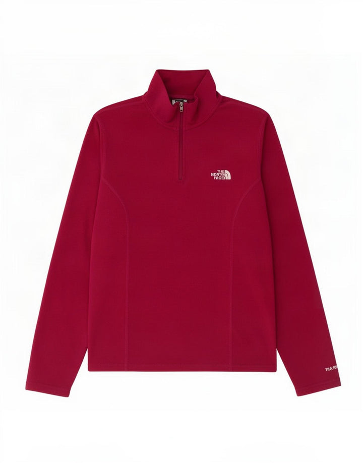 The North Face Jersey de forro polar con cuello y cremallera para mujer UK 44 Poliéster rosa medio