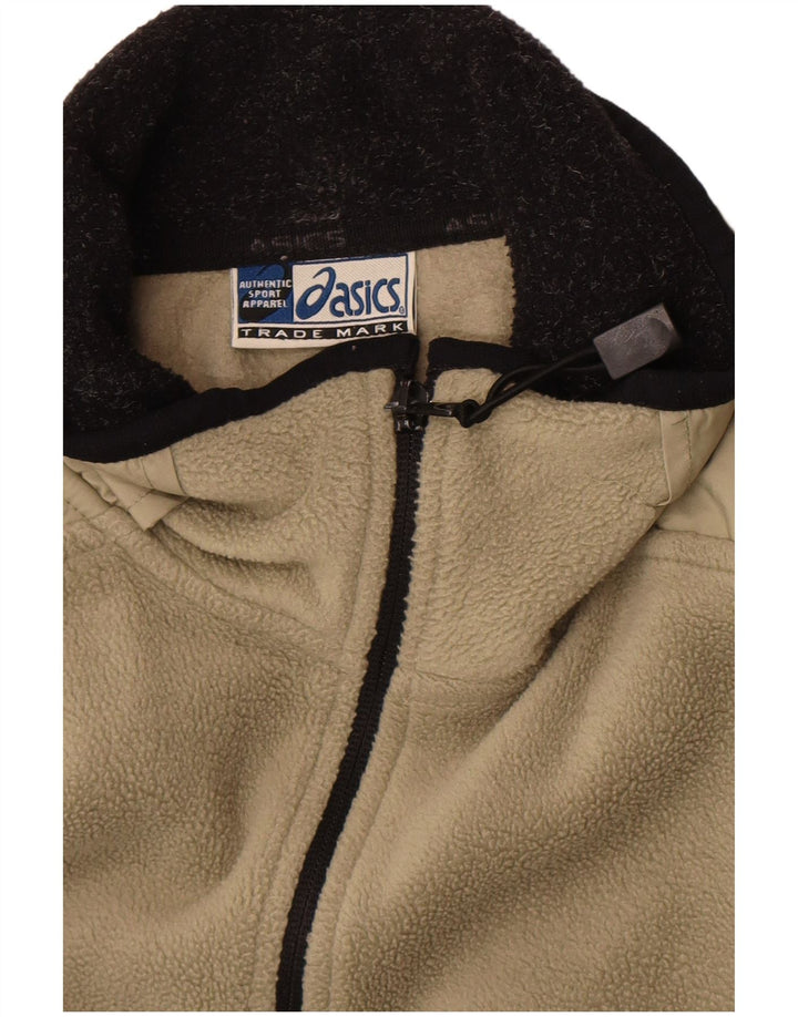 Chaqueta polar Asics para hombre UK 44 2XL Caqui Colorblock